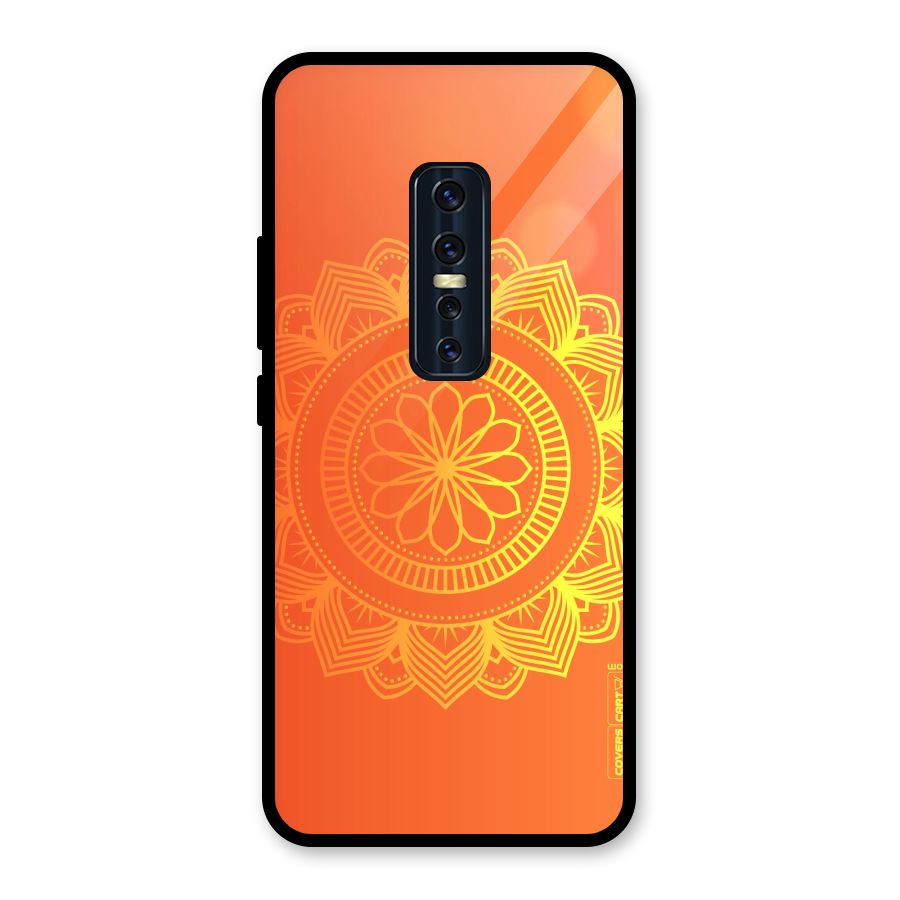 Diwali Rangoli Glass Back Case for Vivo V17 Pro