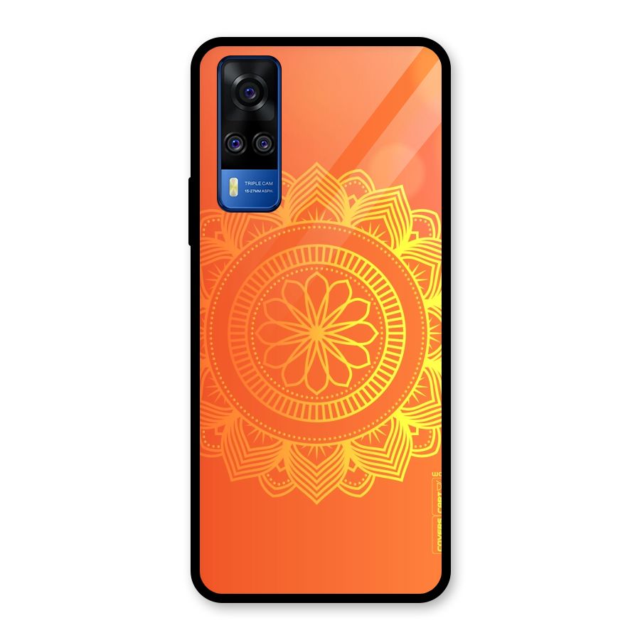 Diwali Rangoli Glass Back Case for Vivo Y31