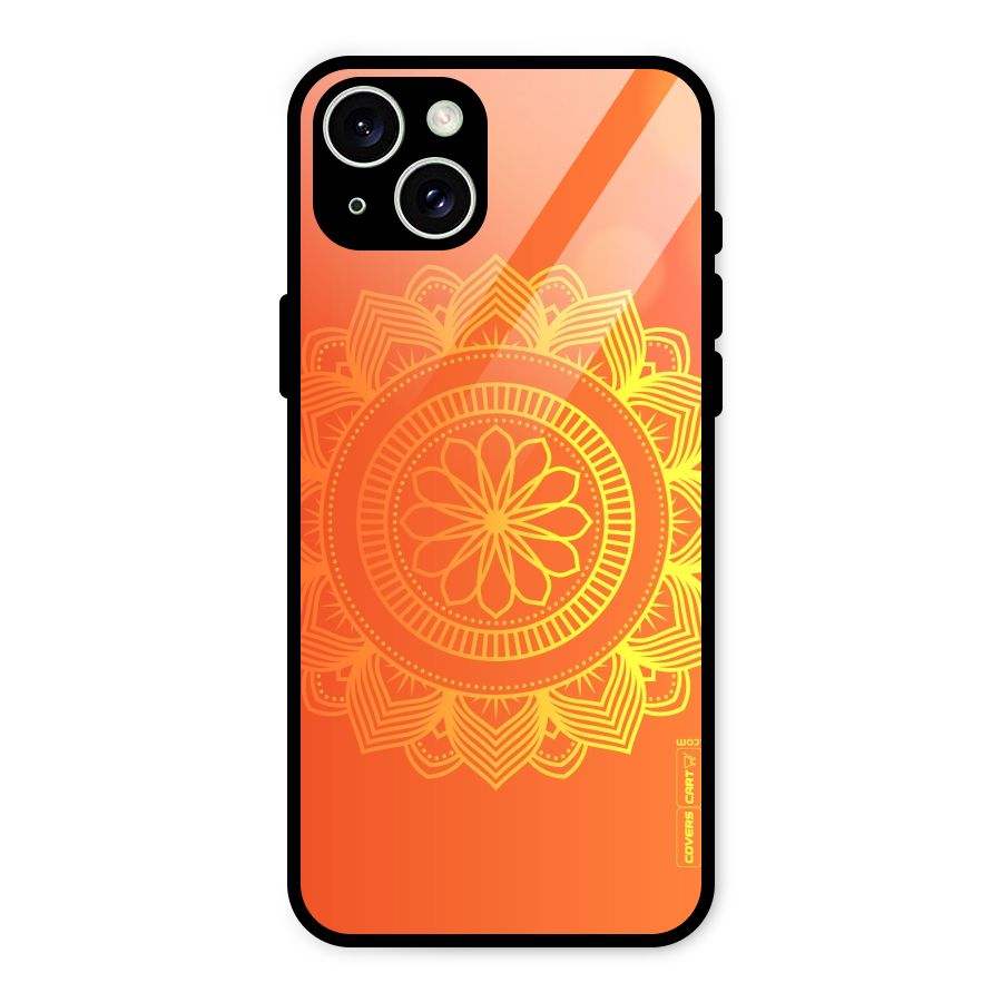 Diwali Rangoli Glass Back Case for iPhone 15 Plus