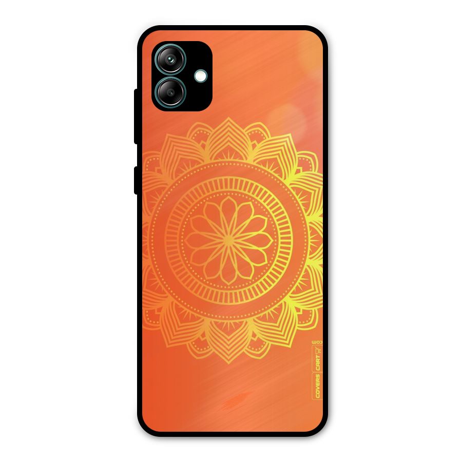 Diwali Rangoli Metal Back Case for Galaxy A04