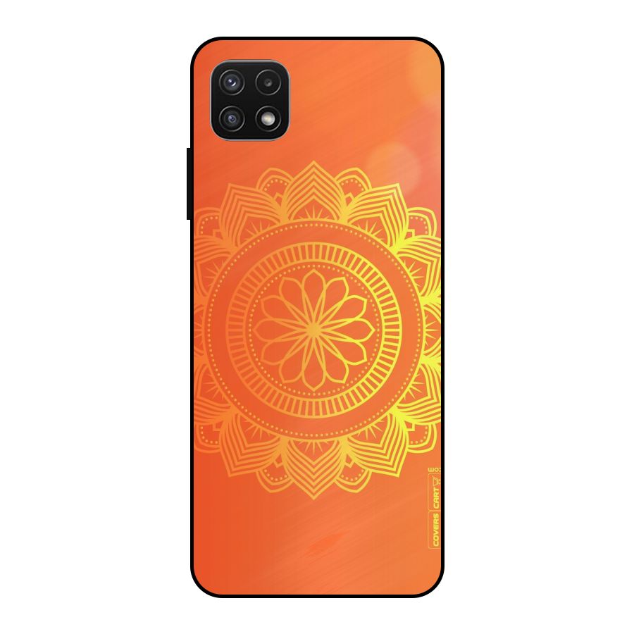 Diwali Rangoli Metal Back Case for Galaxy A22 5G