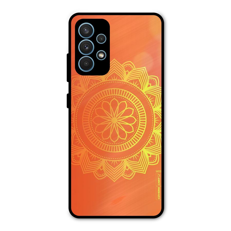 Diwali Rangoli Metal Back Case for Galaxy A32
