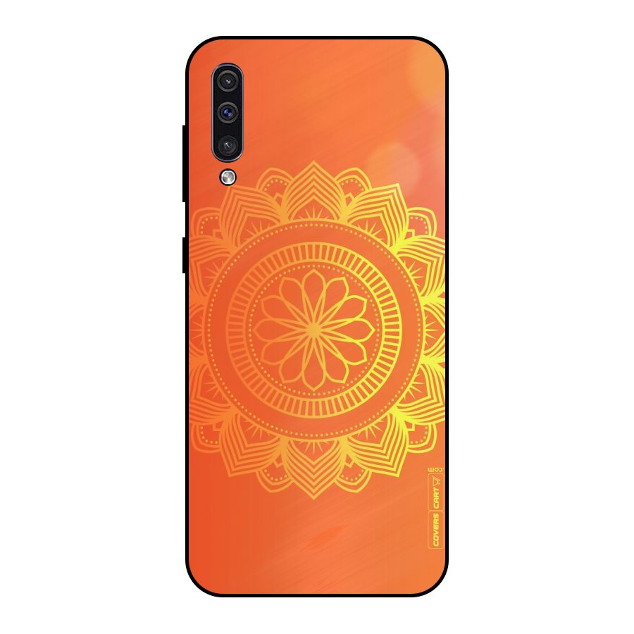 Diwali Rangoli Metal Back Case for Galaxy A50