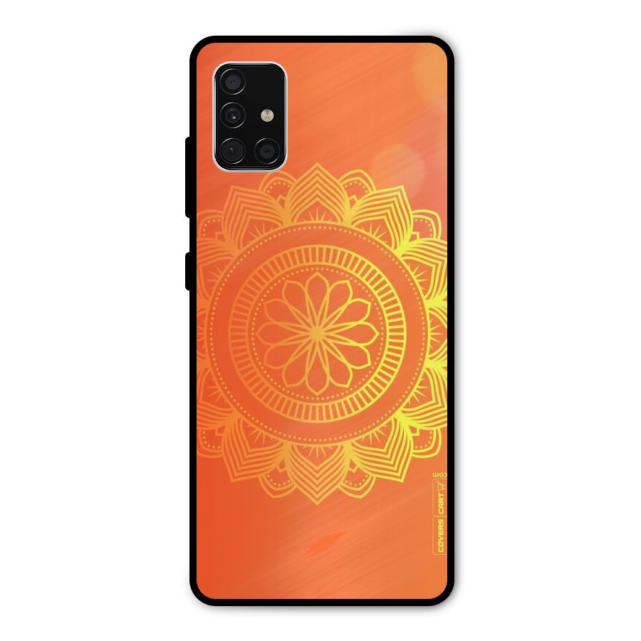 Diwali Rangoli Metal Back Case for Galaxy A51