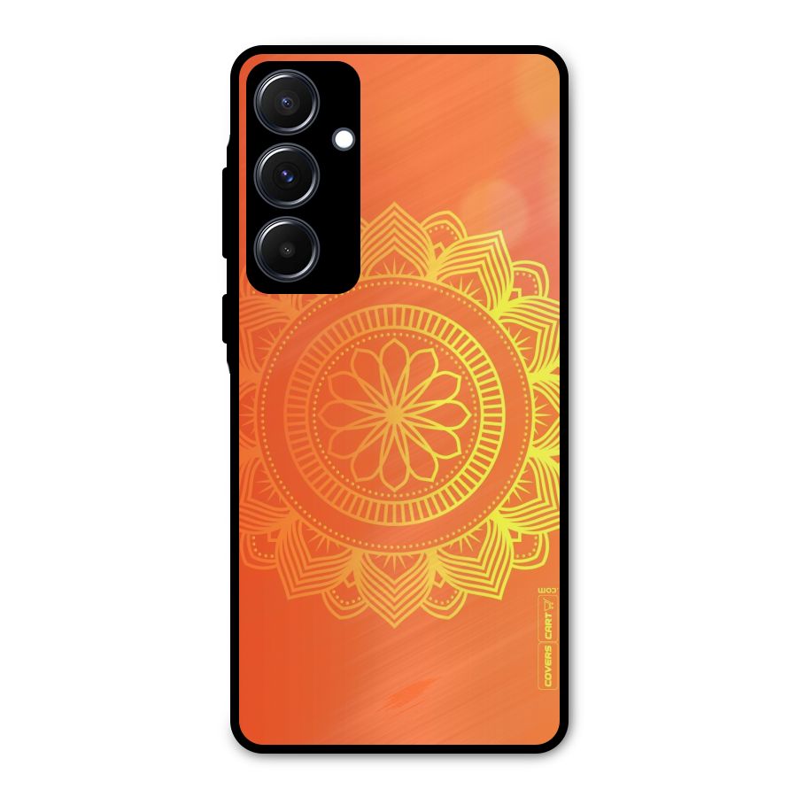 Diwali Rangoli Metal Back Case for Galaxy A55