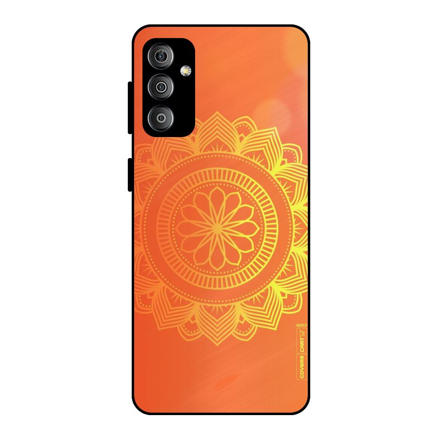 Diwali Rangoli Metal Back Case for Galaxy F23