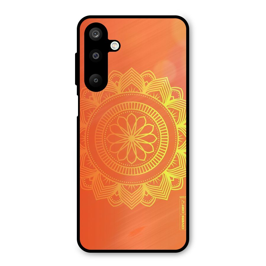 Diwali Rangoli Metal Back Case for Galaxy M16