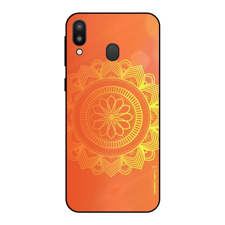 Diwali Rangoli Metal Back Case for Galaxy M20