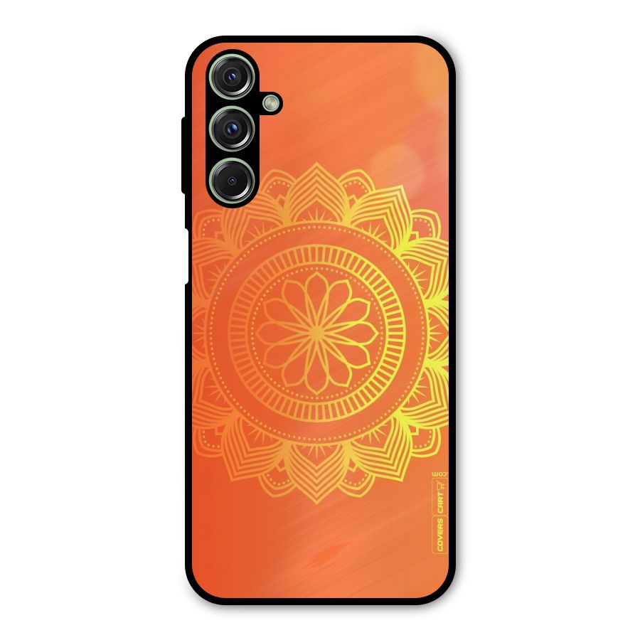 Diwali Rangoli Metal Back Case for Galaxy M34