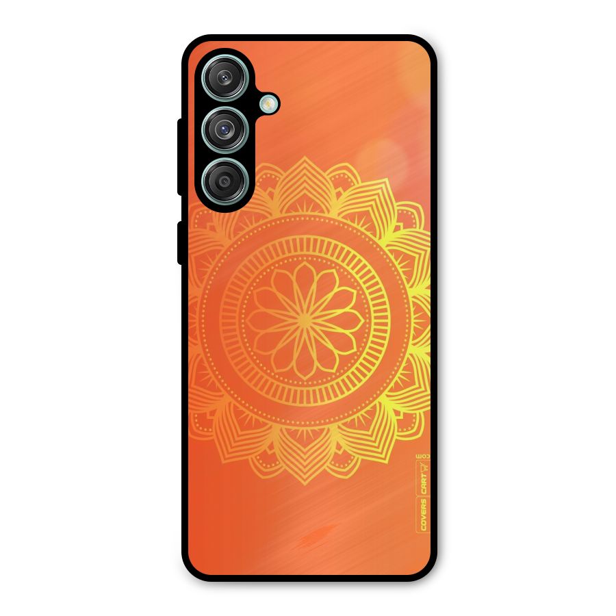 Diwali Rangoli Metal Back Case for Galaxy M55 5G
