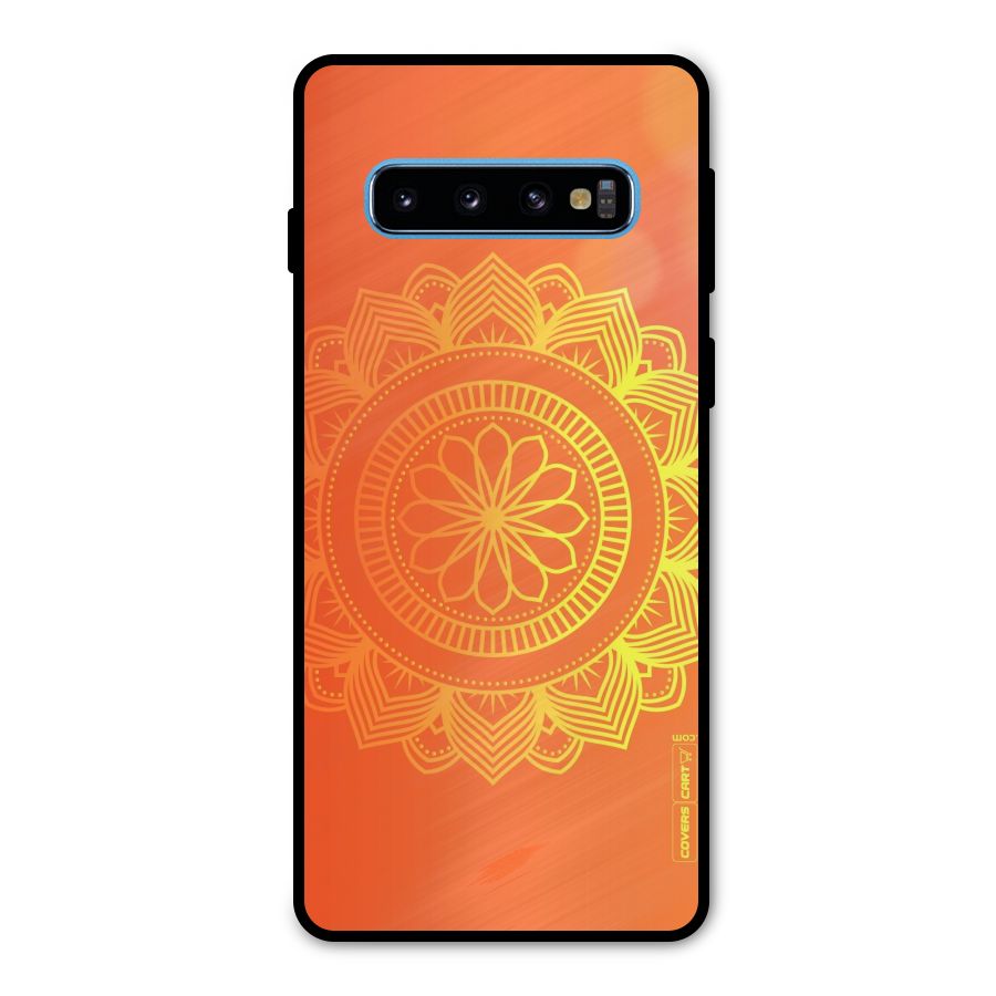 Diwali Rangoli Metal Back Case for Galaxy S10