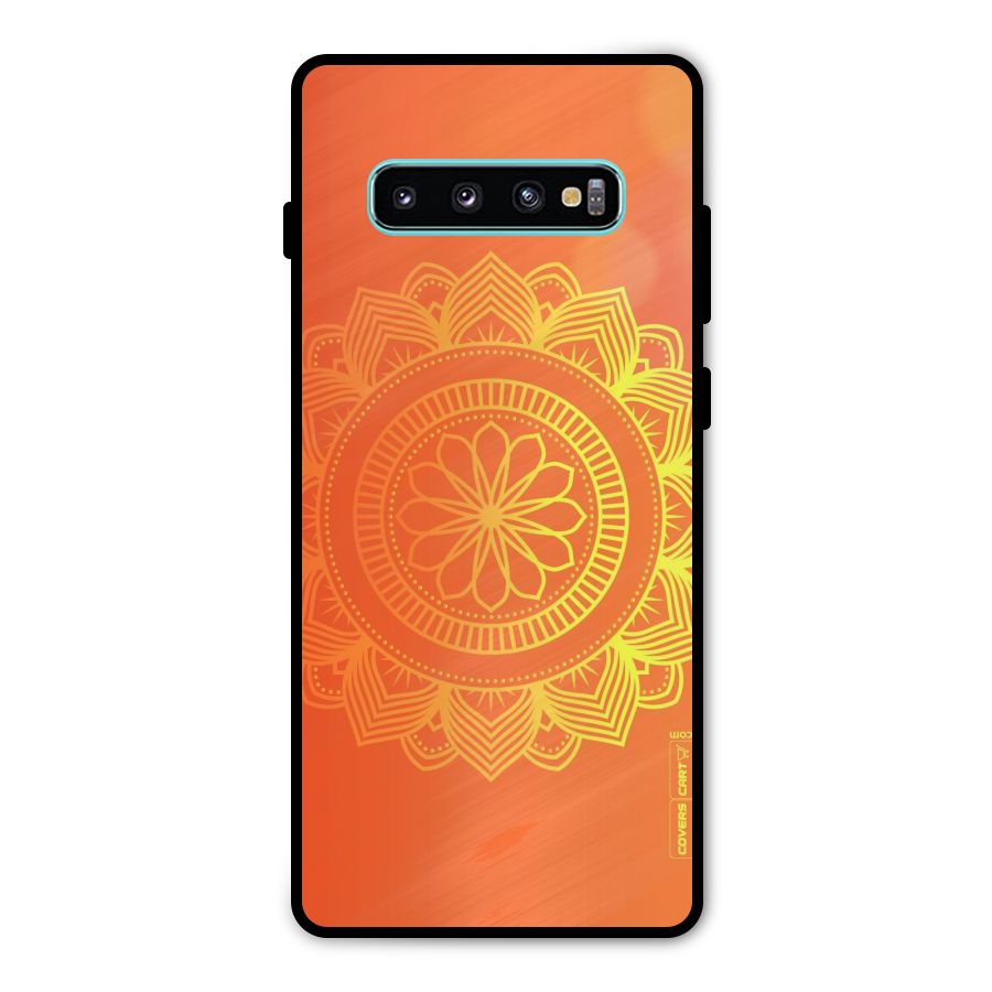 Diwali Rangoli Metal Back Case for Galaxy S10 Plus