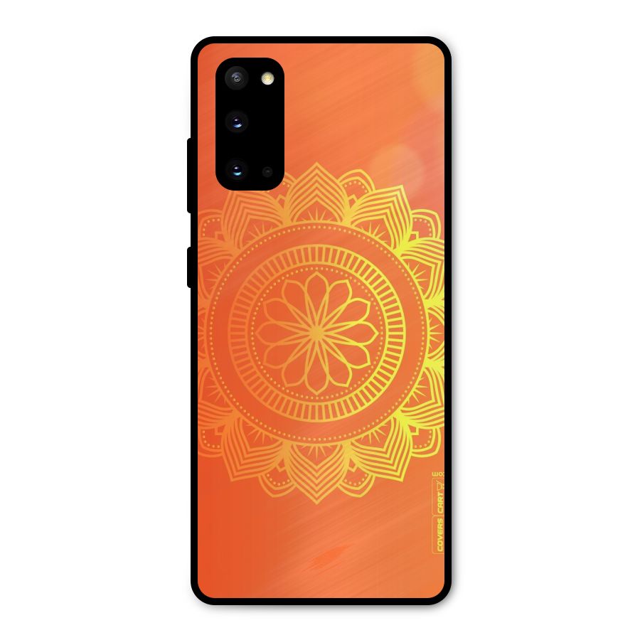 Diwali Rangoli Metal Back Case for Galaxy S20