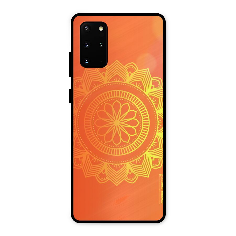 Diwali Rangoli Metal Back Case for Galaxy S20 Plus