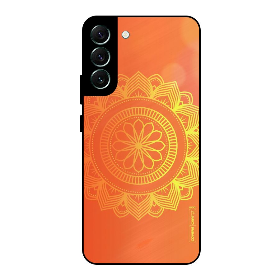 Diwali Rangoli Metal Back Case for Galaxy S22 Plus 5G