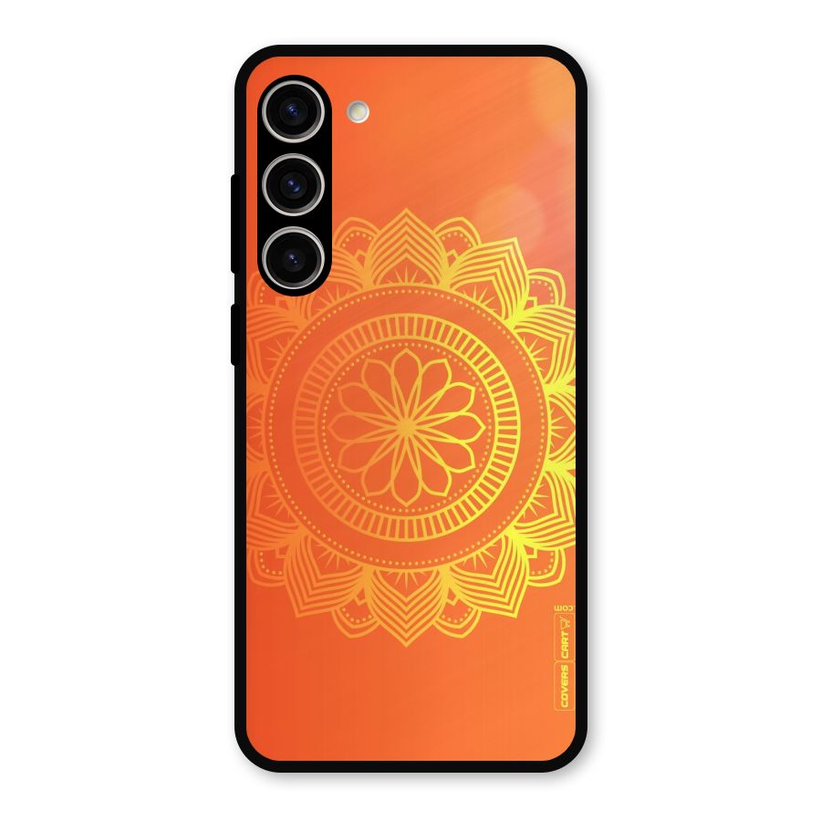 Diwali Rangoli Metal Back Case for Galaxy S23 Plus