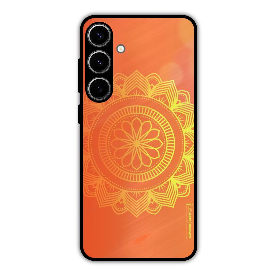Diwali Rangoli Metal Back Case for Galaxy S24 Plus