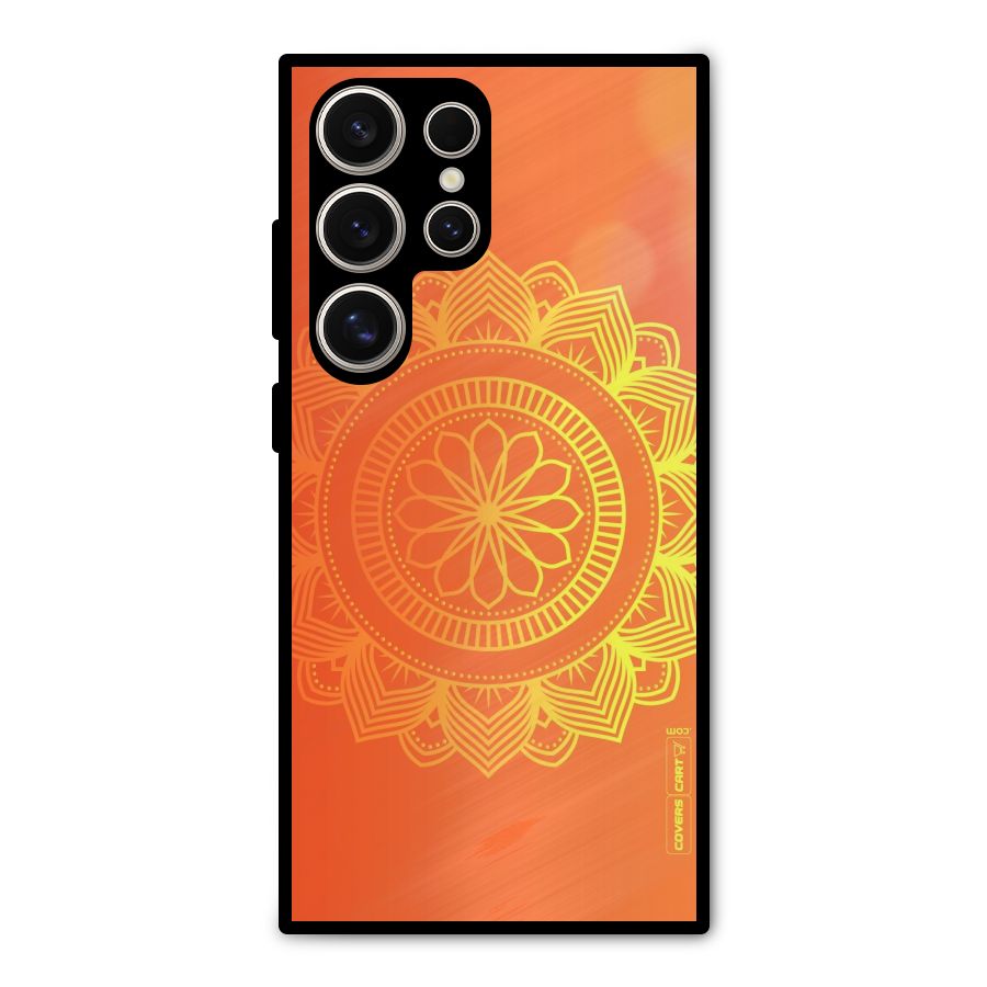 Diwali Rangoli Metal Back Case for Galaxy S24 Ultra