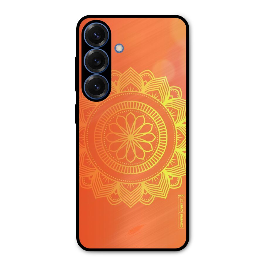 Diwali Rangoli Metal Back Case for Galaxy S25