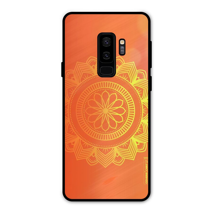 Diwali Rangoli Metal Back Case for Galaxy S9 Plus