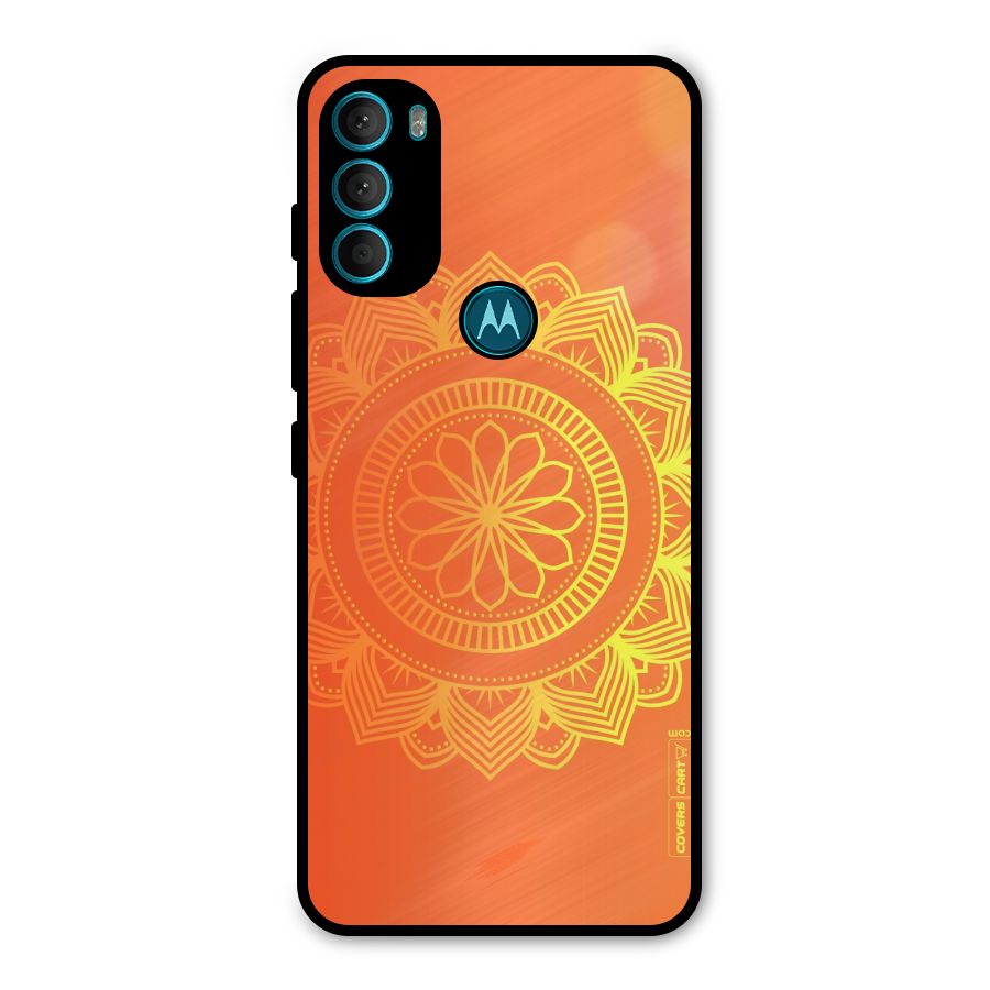 Diwali Rangoli Metal Back Case for Moto G71 5G