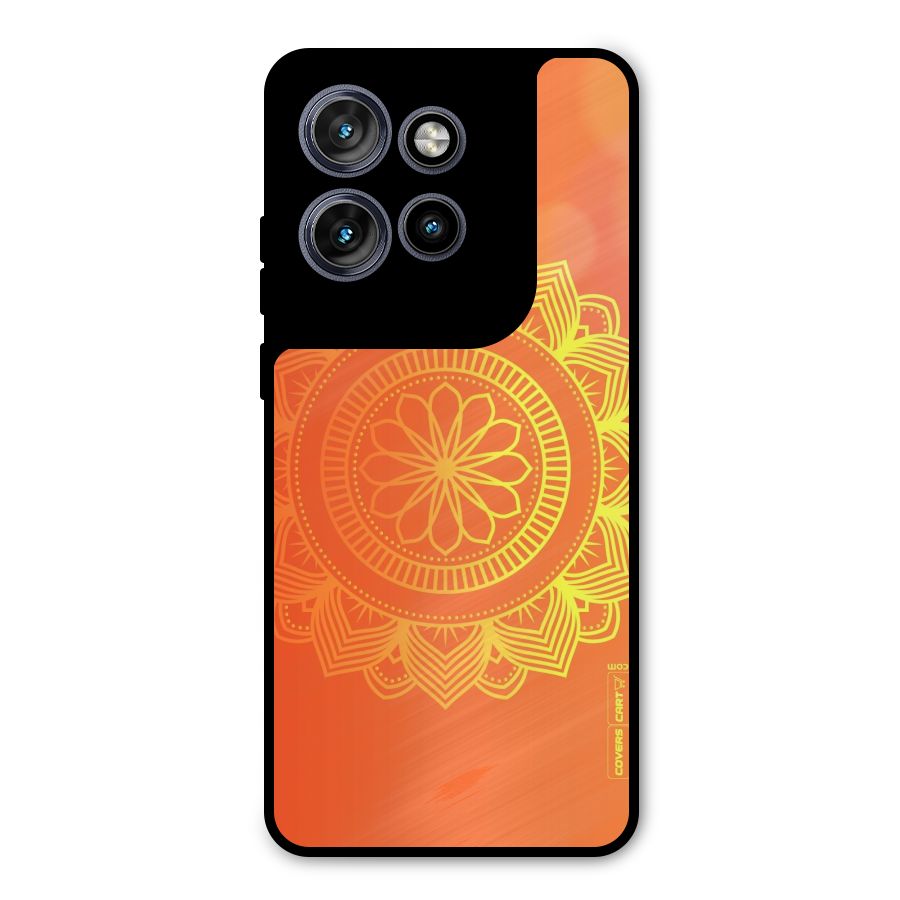 Diwali Rangoli Metal Back Case for Motorola Edge 50 Neo