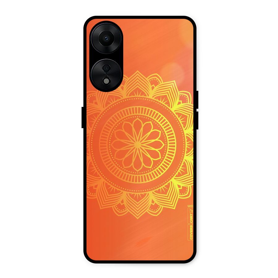 Diwali Rangoli Metal Back Case for Oppo A78 5G