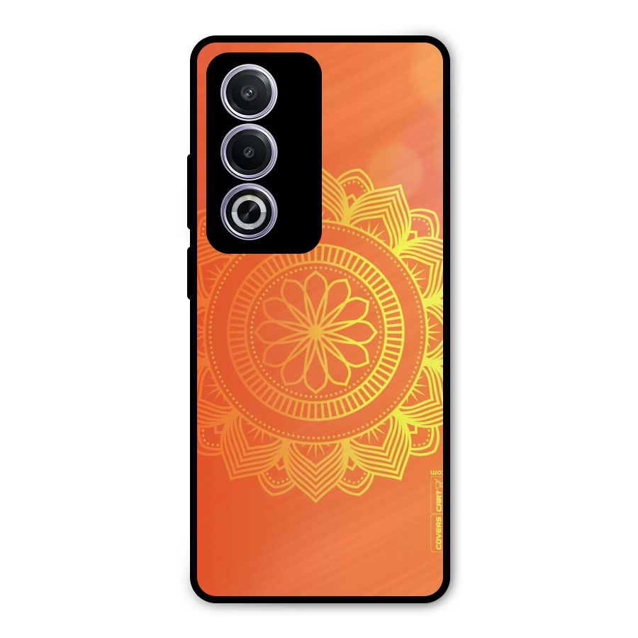 Diwali Rangoli Metal Back Case for Oppo K12x