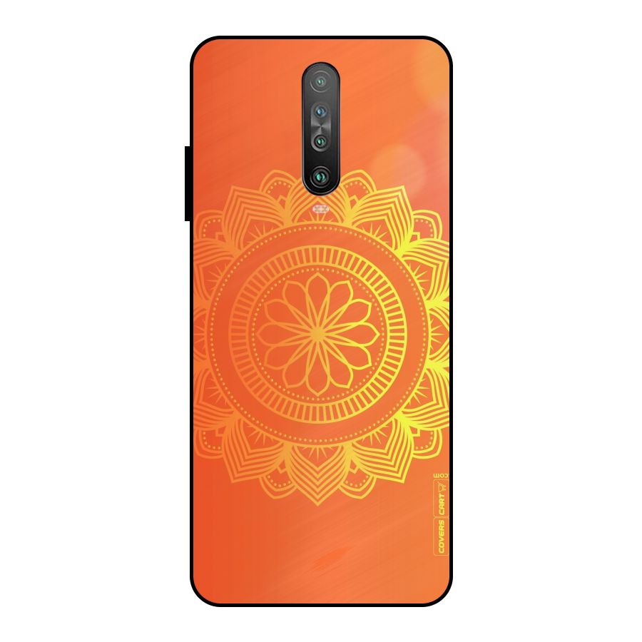 Diwali Rangoli Metal Back Case for Poco X2