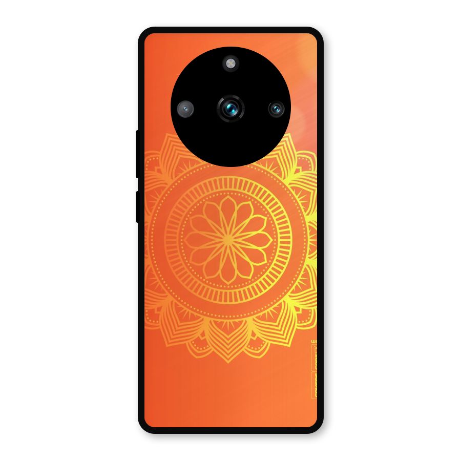 Diwali Rangoli Metal Back Case for Realme 11 Pro Plus