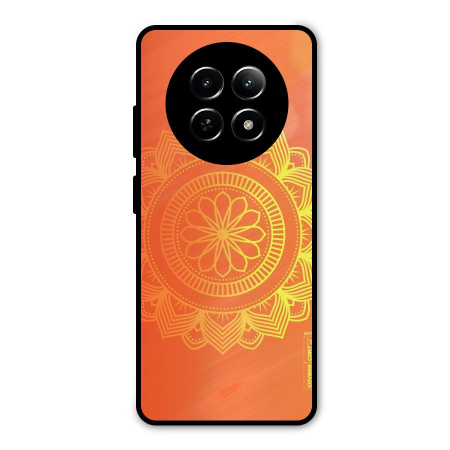 Diwali Rangoli Metal Back Case for Realme 12x 5G
