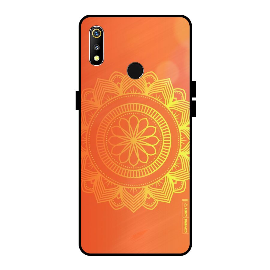 Diwali Rangoli Metal Back Case for Realme 3i