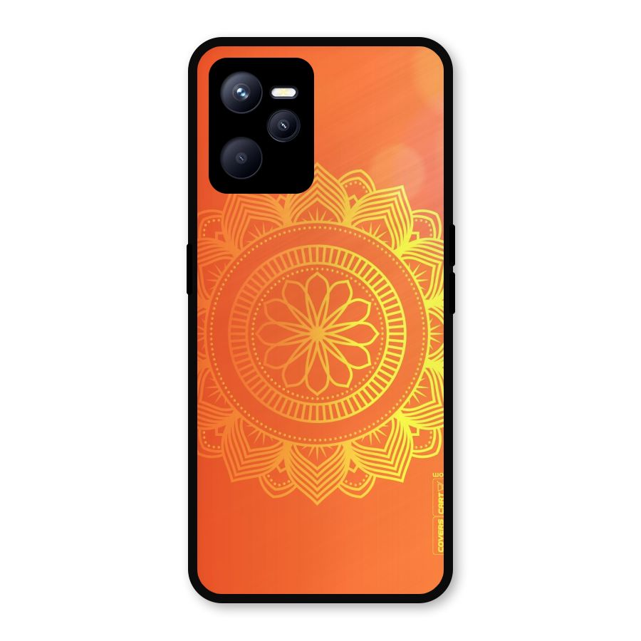 Diwali Rangoli Metal Back Case for Realme C35