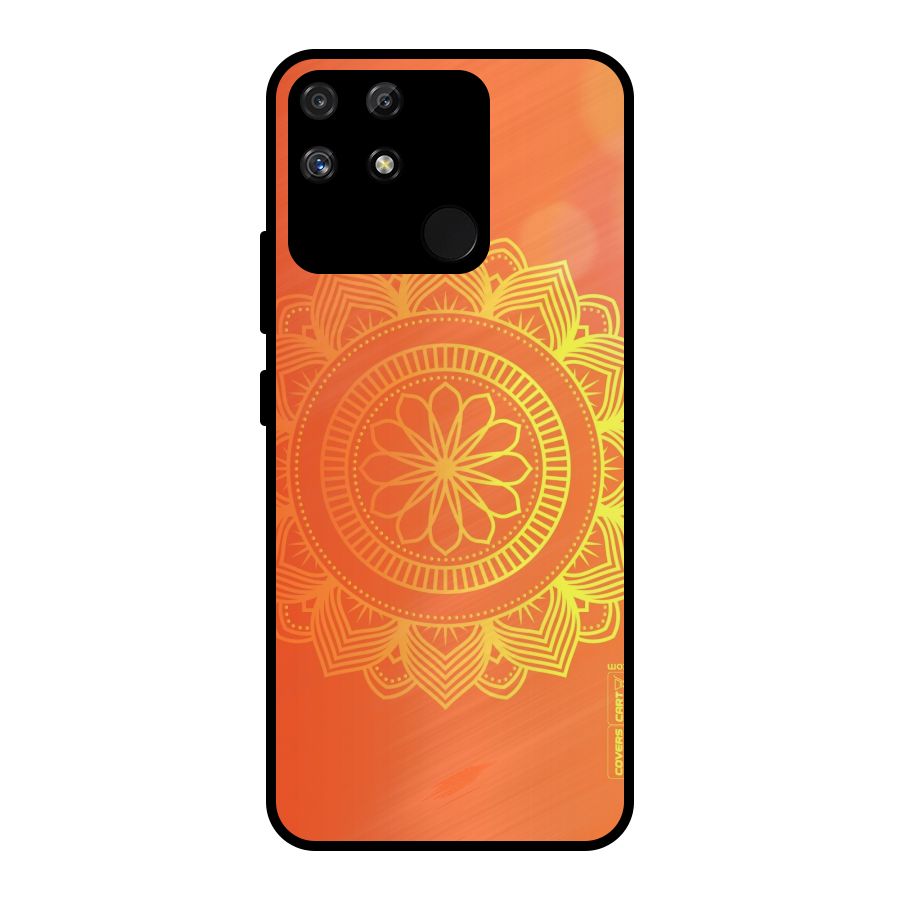 Diwali Rangoli Metal Back Case for Realme Narzo 50A