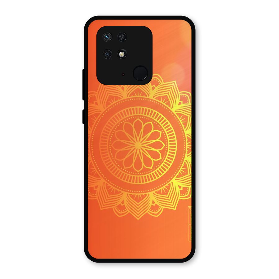 Diwali Rangoli Metal Back Case for Redmi 10 Power