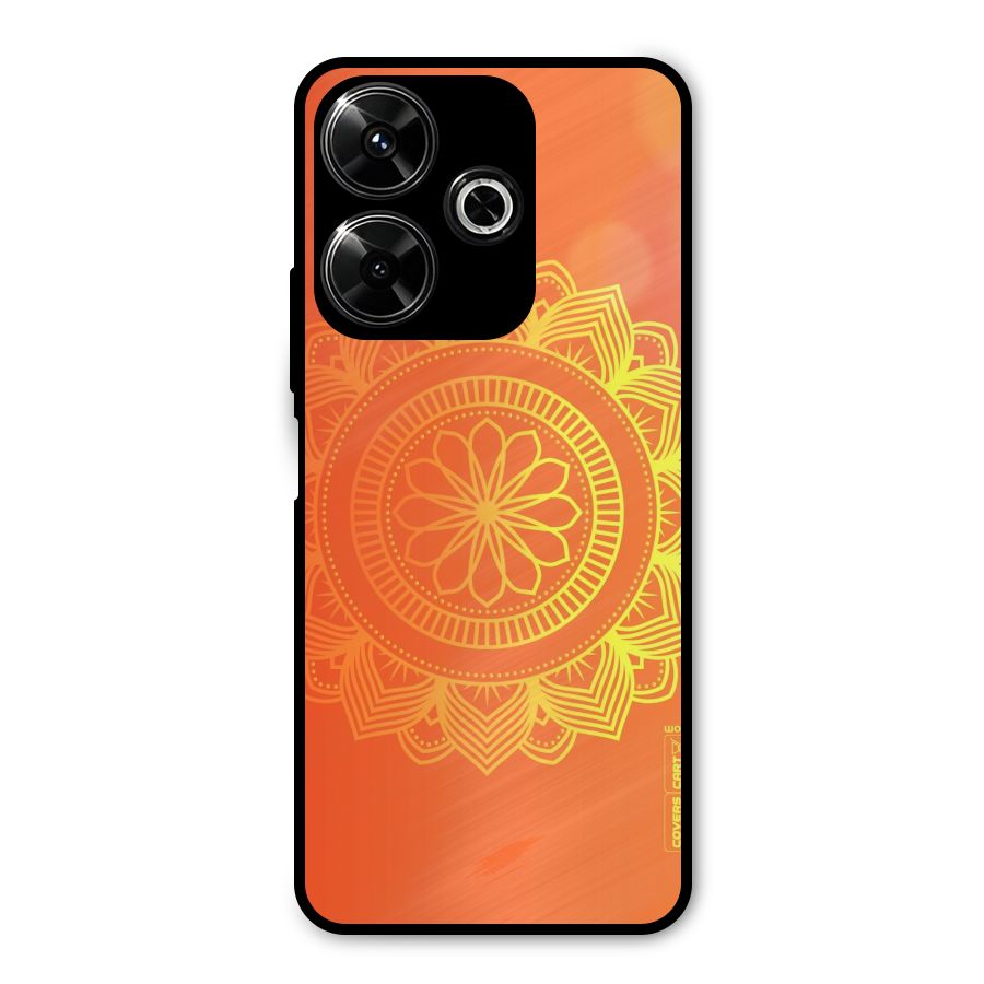 Diwali Rangoli Metal Back Case for Redmi 13 5G