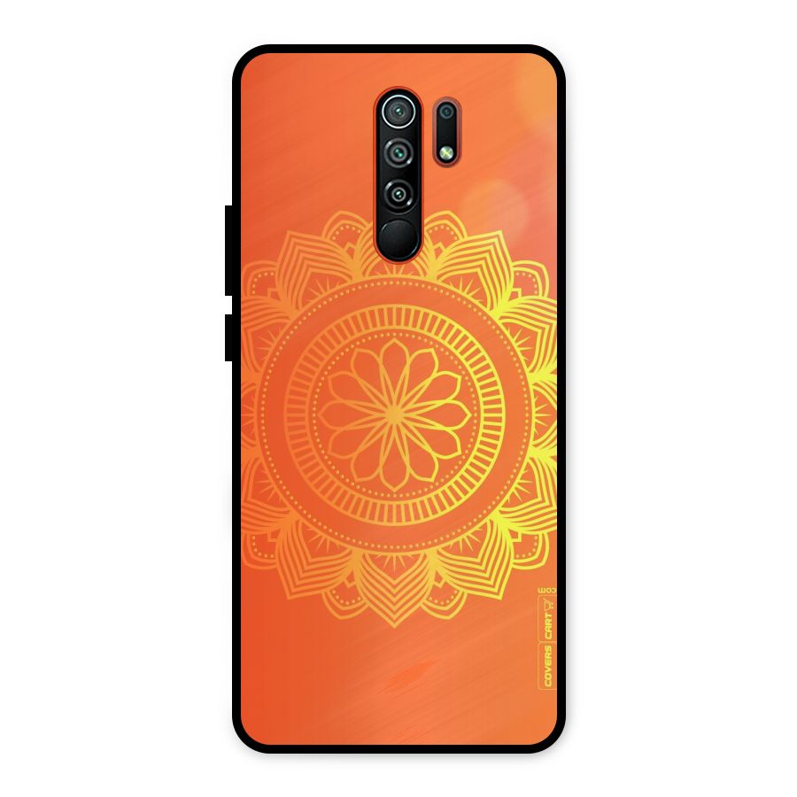 Diwali Rangoli Metal Back Case for Redmi 9 Prime