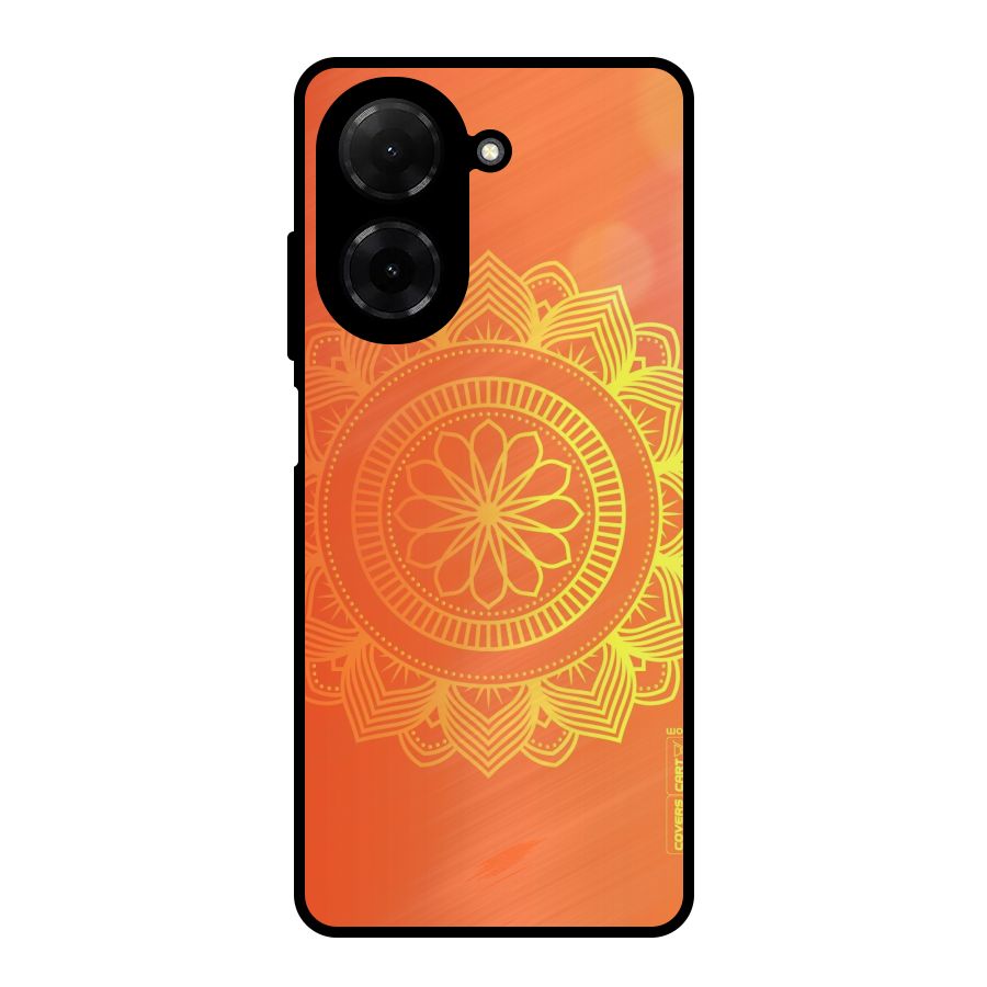 Diwali Rangoli Metal Back Case for Redmi A5 4G