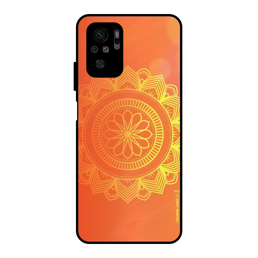 Diwali Rangoli Metal Back Case for Redmi Note 10S