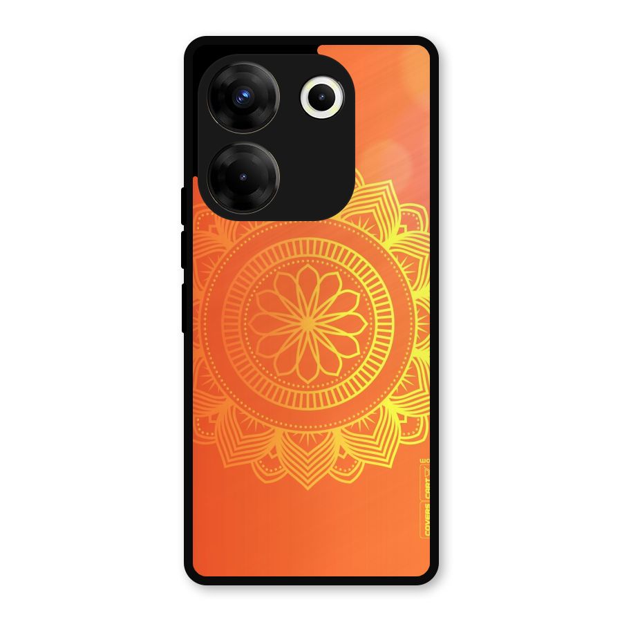 Diwali Rangoli Metal Back Case for Tecno Camon 20 Pro