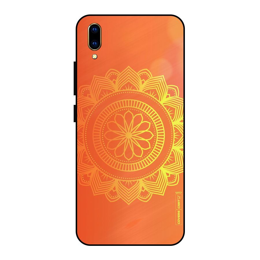 Diwali Rangoli Metal Back Case for Vivo V11 Pro