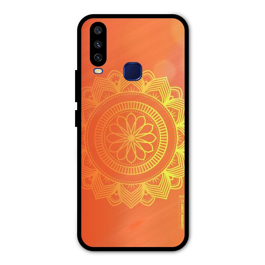 Diwali Rangoli Metal Back Case for Vivo Y12