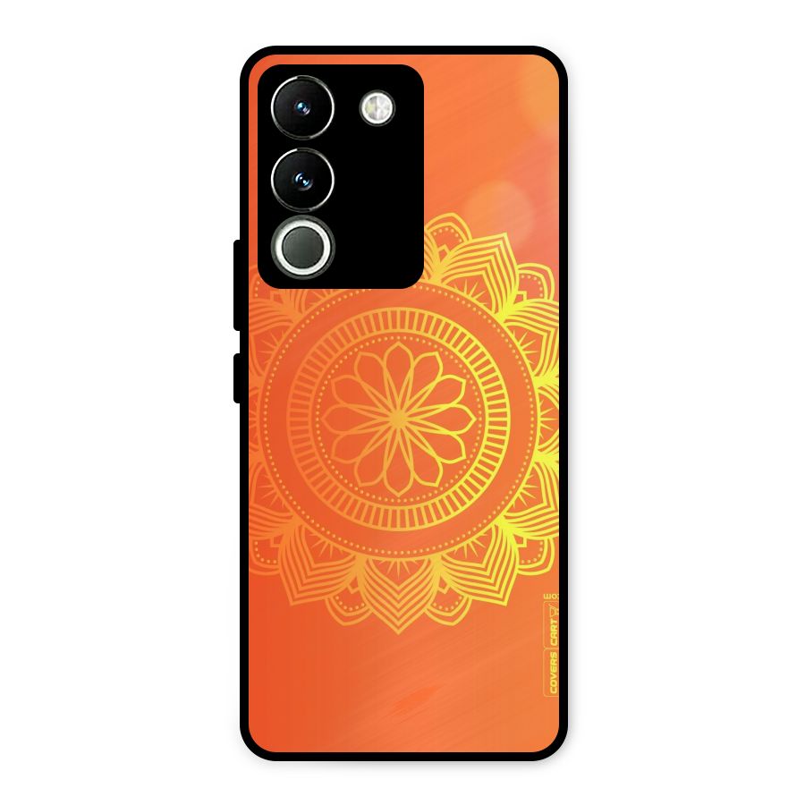 Diwali Rangoli Metal Back Case for Vivo Y200