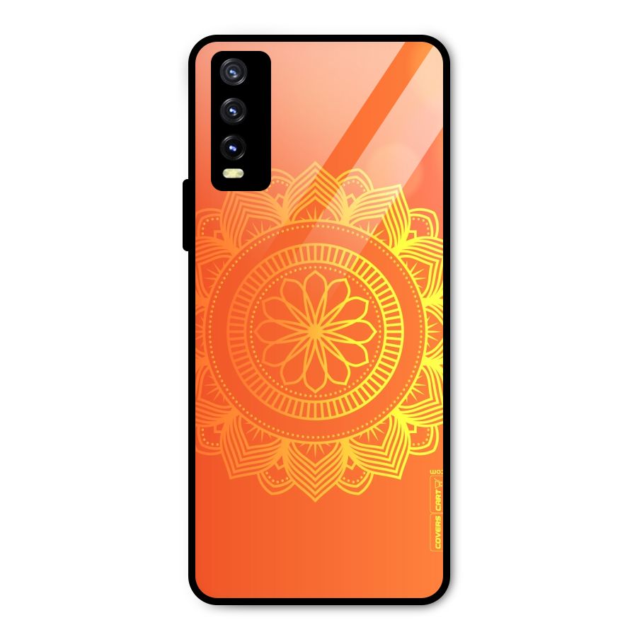Diwali Rangoli Metal Back Case for Vivo Y20g