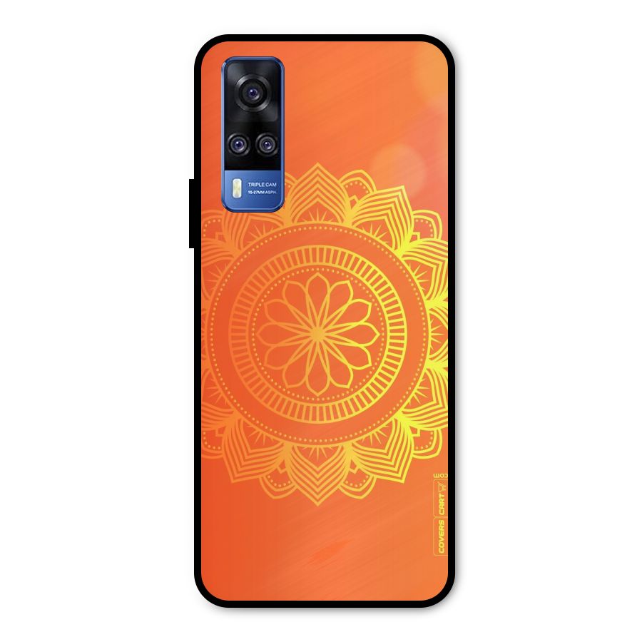 Diwali Rangoli Metal Back Case for Vivo Y31