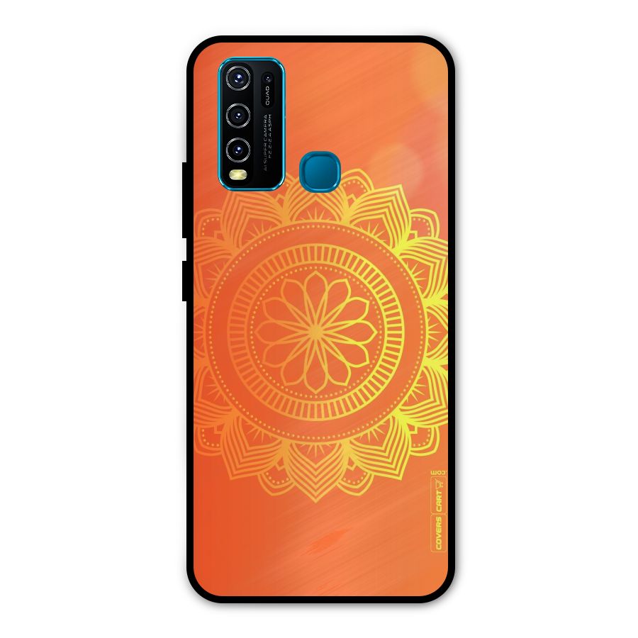 Diwali Rangoli Metal Back Case for Vivo Y50