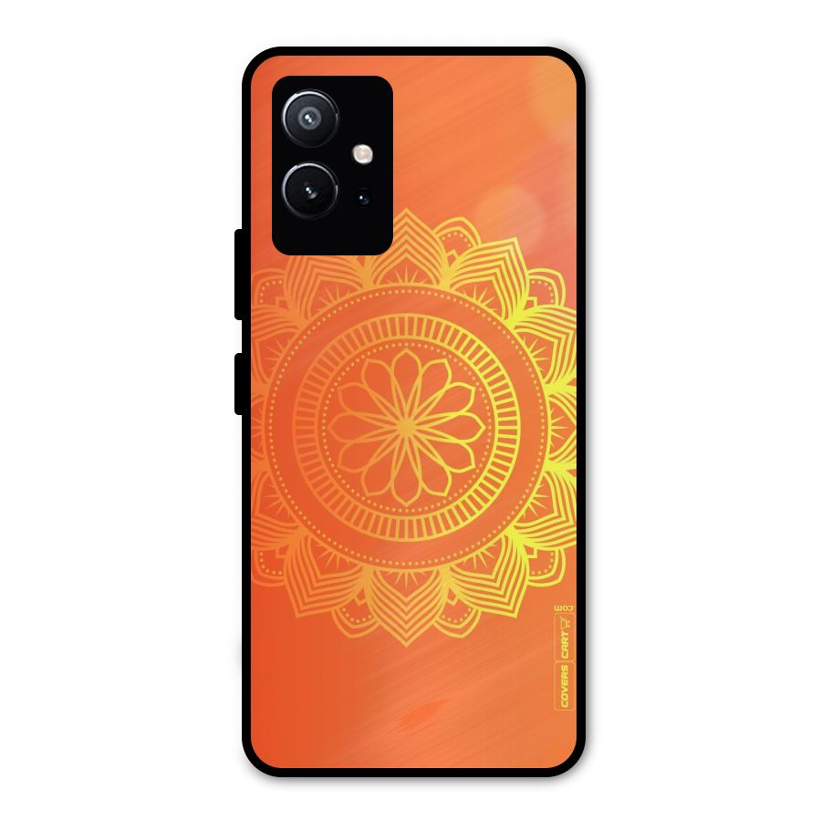 Diwali Rangoli Metal Back Case for Vivo Y75 5G
