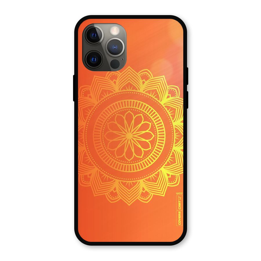 Diwali Rangoli Metal Back Case for iPhone 12 Pro
