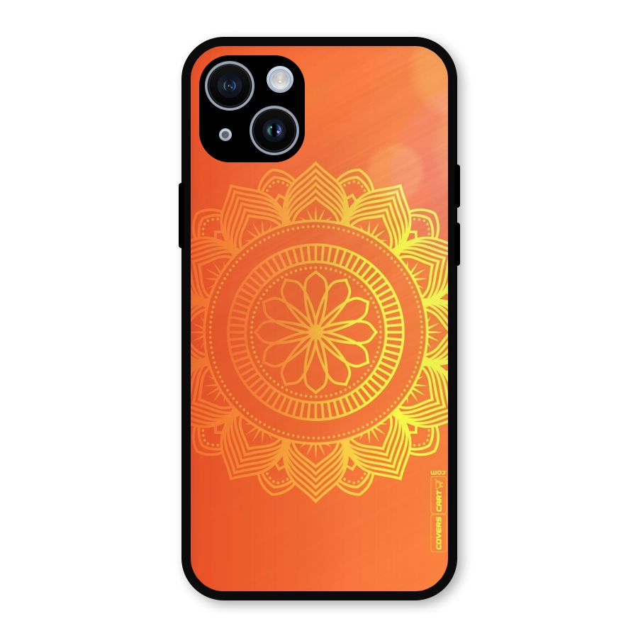 Diwali Rangoli Metal Back Case for iPhone 14