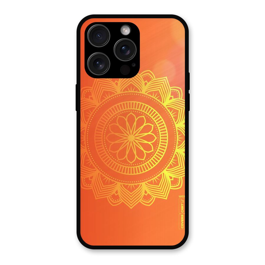 Diwali Rangoli Metal Back Case for iPhone 15 Pro Max